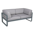 Fermob Bellevie Canapé Club 2 places Gris orage 26 Gris flanelle 79 