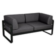 Fermob Bellevie Canapé Club 2 places Réglisse 42 Gris graphite A3 