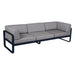 Fermob Bellevie Canapé club 3 places Bleu abysse 92 Gris flanelle 79 