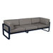 Fermob Bellevie Canapé club 3 places Bleu abysse 92 Taupe grisé B8 