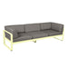 Fermob Bellevie Canapé club 3 places Citron givré A6 Taupe grisé B8 