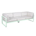 Fermob Bellevie Canapé club 3 places Menthe glaciale A7 Blanc grisé 81 