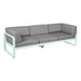 Fermob Bellevie Canapé club 3 places Menthe glaciale A7 Gris flanelle 79 