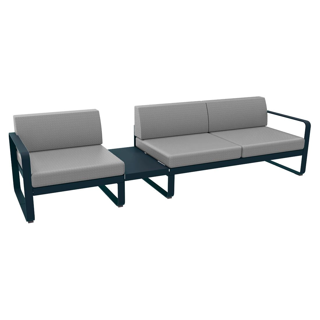 Fermob Bellevie Composition 1A Bleu acapulco 21 Gris flanelle 79 