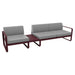 Fermob Bellevie Composition 1A Cerise noire B9 Gris flanelle 79 