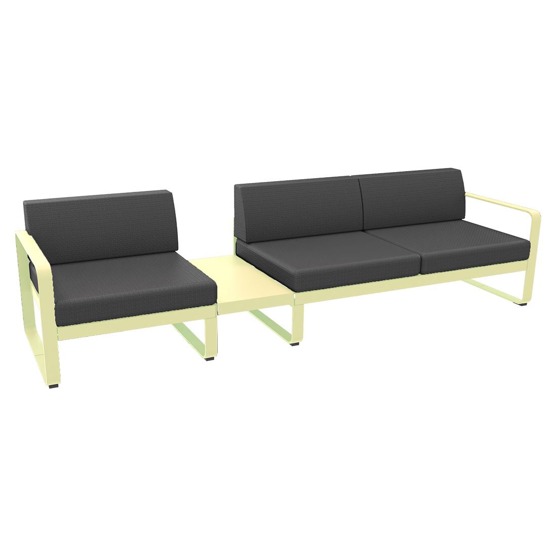 Fermob Bellevie Composition 1A Citron givré A6 Gris graphite A3 