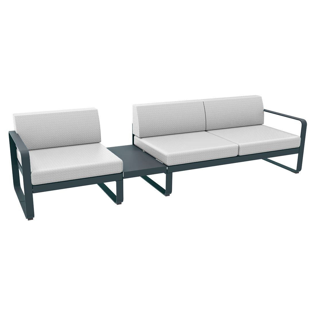 Fermob Bellevie Composition 1A Gris orage 26 Blanc grisé 81 