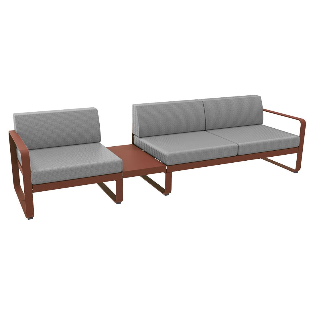 Fermob Bellevie Composition 1A Ocre rouge 20 Gris flanelle 79 