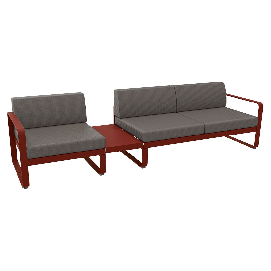 Fermob Bellevie Composition 1A Piment 43 Taupe grisé B8 