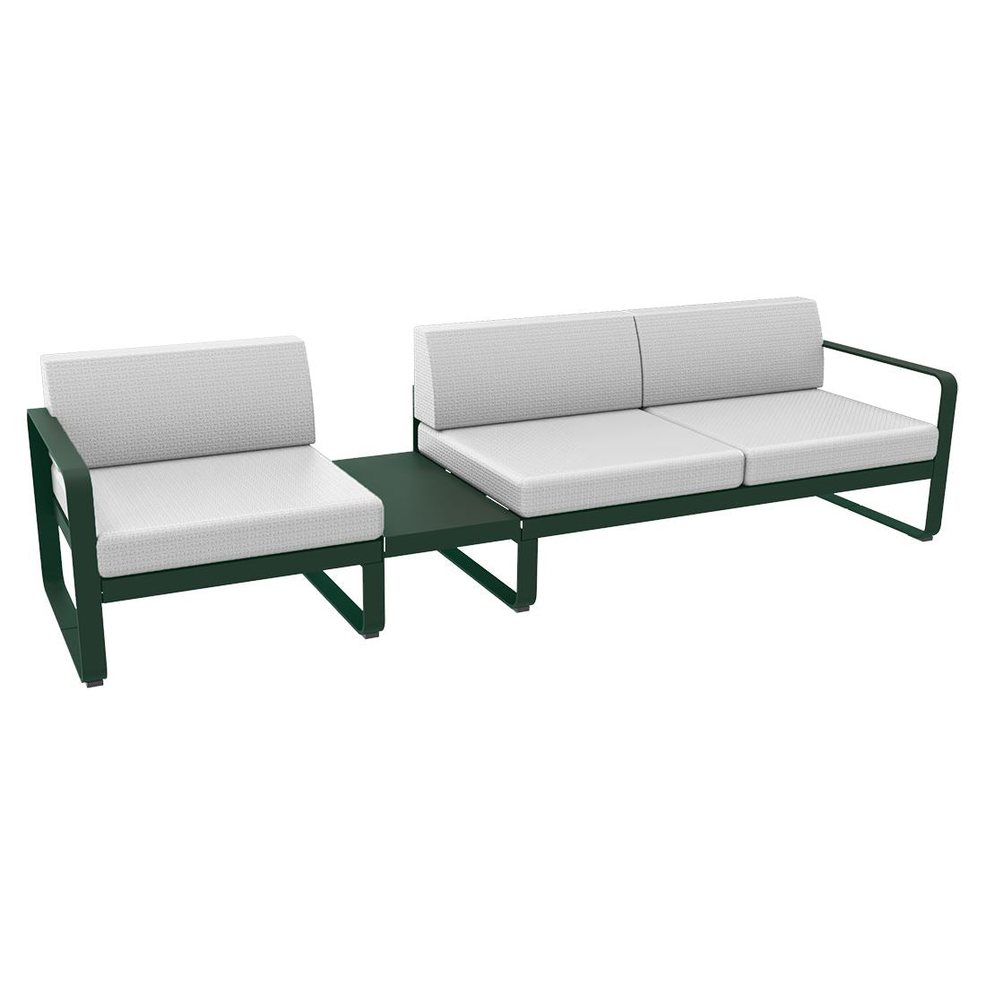 Fermob Bellevie Composition 1A Vert cèdre 02 Blanc grisé 81 