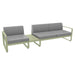 Fermob Bellevie Composition 1A Vert tilleul 65 Gris flanelle 79 