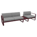 Fermob Bellevie Composition 1B Cerise noire B9 Gris flanelle 79 