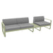 Fermob Bellevie Composition 1B Vert tilleul 65 Gris flanelle 79 