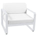 Fermob Bellevie Fauteuil Blanc coton 01 Blanc grisé 81 