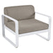 Fermob Bellevie Fauteuil Blanc coton 01 Taupe grisé B8 