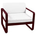 Fermob Bellevie Fauteuil Cerise noire B9 Blanc grisé 81 