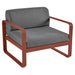 Fermob Bellevie Fauteuil Ocre rouge 20 Gris graphite A3 