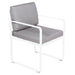 Fermob Bellevie Fauteuil Repas 2022 Blanc coton 01 Gris flanelle 79 