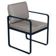 Fermob Bellevie Fauteuil Repas 2022 Bleu abysse 92 Taupe grisé B8 