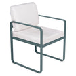 Fermob Bellevie Fauteuil Repas 2022 Gris orage 26 Blanc grisé 81 
