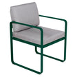 Fermob Bellevie Fauteuil Repas 2022 Vert cèdre 02 Gris flanelle 79 