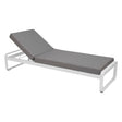 Fermob Bellevie Lit de soleil Blanc coton 01 Gris flanelle 79 