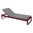Fermob Bellevie Lit de soleil Cerise noire B9 Gris flanelle 79 
