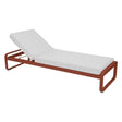 Fermob Bellevie Lit de soleil Ocre rouge 20 Blanc grisé 81 