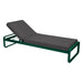 Fermob Bellevie Lit de soleil Vert cèdre 02 Gris graphite A3 
