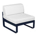 Fermob Bellevie Module central 1 place Bleu abysse 92 Blanc grisé 81 