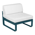 Fermob Bellevie Module central 1 place Bleu acapulco 21 Blanc grisé 81 