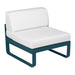 Fermob Bellevie Module central 1 place Bleu acapulco 21 Blanc grisé 81 