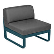 Fermob Bellevie Module central 1 place Bleu acapulco 21 Gris graphite A3 