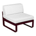 Fermob Bellevie Module central 1 place Cerise noire B9 Blanc grisé 81 