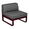Fermob Bellevie Module central 1 place Cerise noire B9 Gris graphite A3 