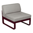 Fermob Bellevie Module central 1 place Cerise noire B9 Taupe grisé B8 