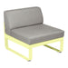 Fermob Bellevie Module central 1 place Citron givré A6 Taupe grisé B8 