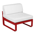 Fermob Bellevie Module central 1 place Coquelicot 67 Blanc grisé 81 