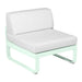 Fermob Bellevie Module central 1 place Menthe glaciale A7 Blanc grisé 81 