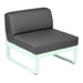 Fermob Bellevie Module central 1 place Menthe glaciale A7 Gris graphite A3 