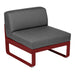 Fermob Bellevie Module central 1 place Piment 43 Gris graphite A3 