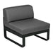 Fermob Bellevie Module central 1 place Réglisse 42 Gris graphite A3 