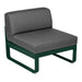 Fermob Bellevie Module central 1 place Vert cèdre 02 Gris graphite A3 
