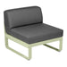 Fermob Bellevie Module central 1 place Vert tilleul 65 Gris graphite A3 