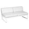 Fermob Bellevie Module central 2 places Blanc coton 01 Blanc grisé 81 