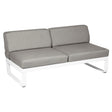 Fermob Bellevie Module central 2 places Blanc coton 01 Taupe grisé B 