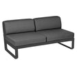 Fermob Bellevie Module central 2 places Carbone 47 Gris graphite A3 