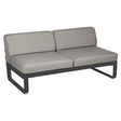 Fermob Bellevie Module central 2 places Carbone 47 Taupe grisé B 