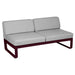 Fermob Bellevie Module central 2 places Cerise noire B9 Blanc grisé 81 