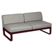 Fermob Bellevie Module central 2 places Cerise noire B9 Taupe grisé B 